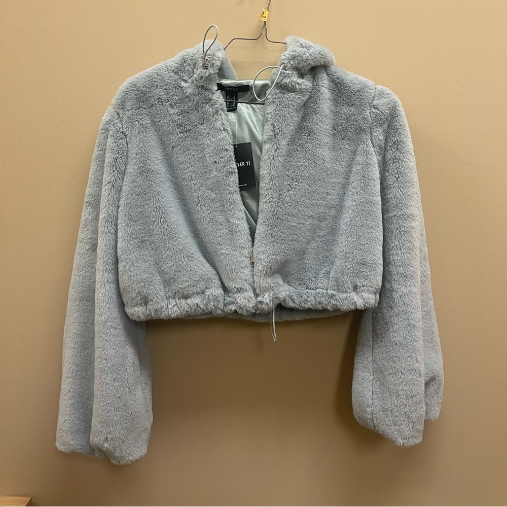 Forever 21 Mint Green Puffer Jacket